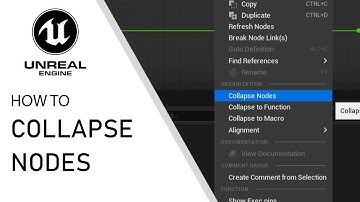 Unreal Engine 5 how to collapse nodes