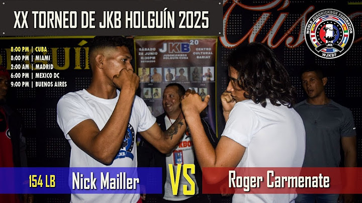MAILLER VS CARMENATE (154 libras) 💪 Pelea explosiva del XX Torneo de JKB Holguín 2025 #kickboxing