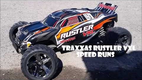Traxxas Rustler VXL-Speed Runs (Drone Footage)