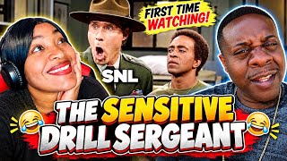 Private Son of a Bit*h Almost Took Us Out!! SNL - Sensitive Drill Sergeant (Reaction)