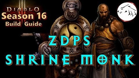 Diablo 3 Season 16 zDPS Shrine Monk BUILD GUIDE Patch 2.6.4 zMonk