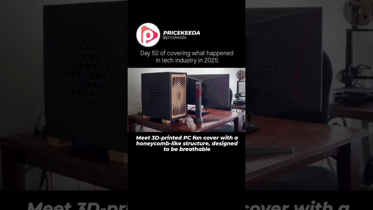 Meet the 3D-Printed Honeycomb PC Fan Cover 