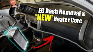 Installing a *NEW* Heater Core for my EG Hatch  (9295 Honda Civic Dash Removal)