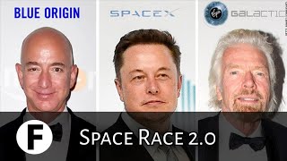 Space Race 2.0 || Virgin Galactic Vs Blue Origin Vs SpaceX || Richard Branson Vs Jeff Bezos Race ||