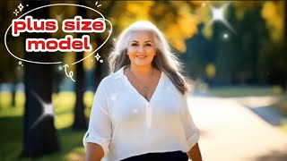 Plus Size Model Over 50 Curvy