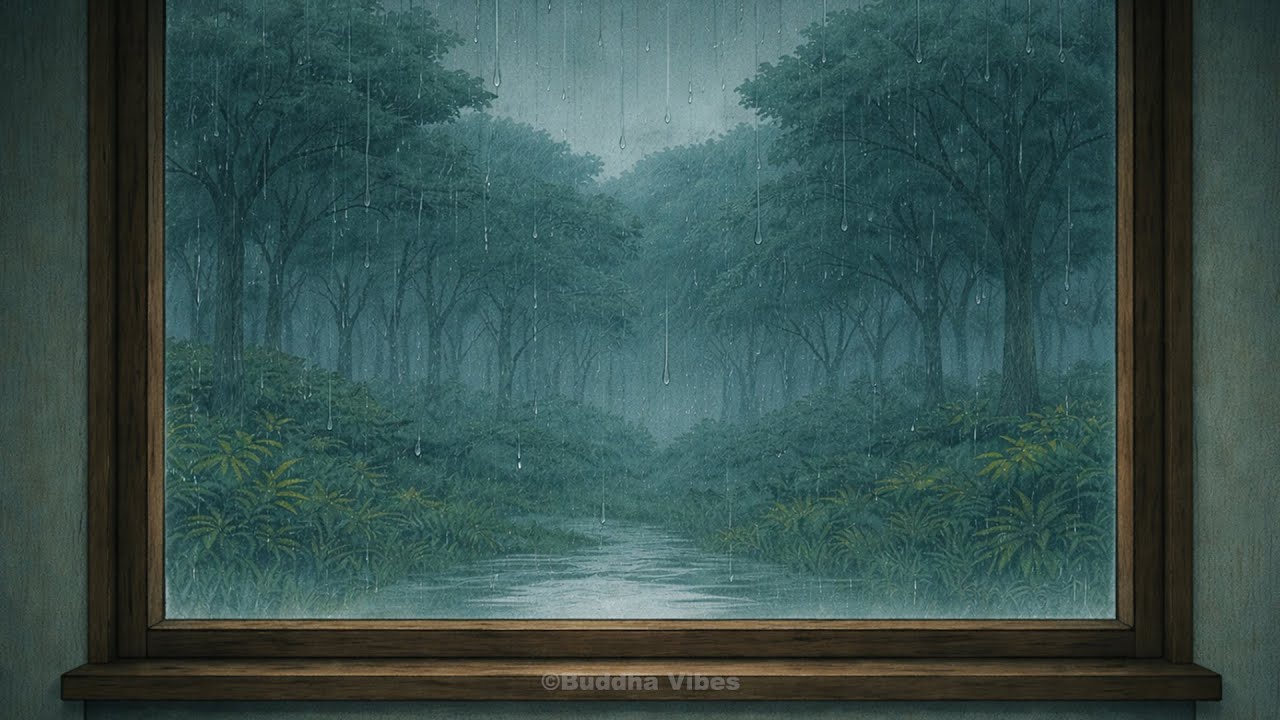 雨窓のささやき#piano #soothing #peace #rain - YouTube