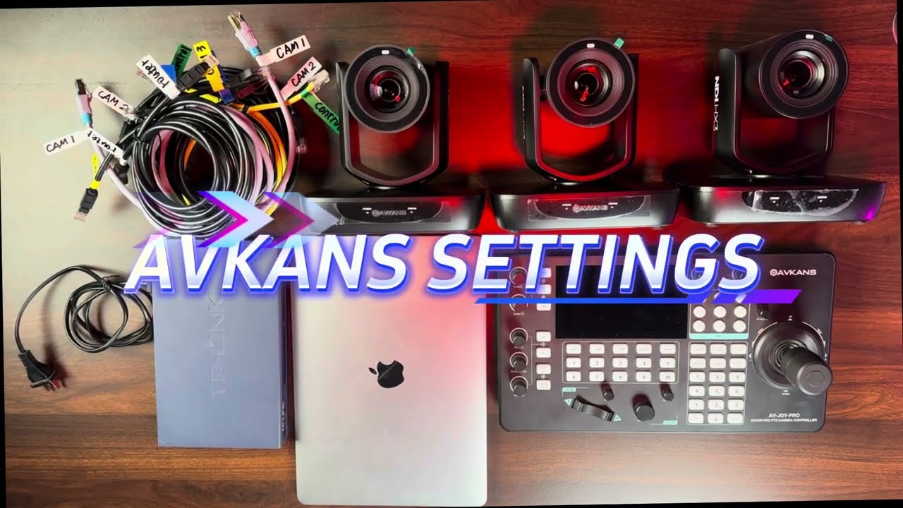 AVKANS PTZ Camera & Pro Controller Bundle Setup for Churches & Multi-Camera Streaming! LV20N & OBS