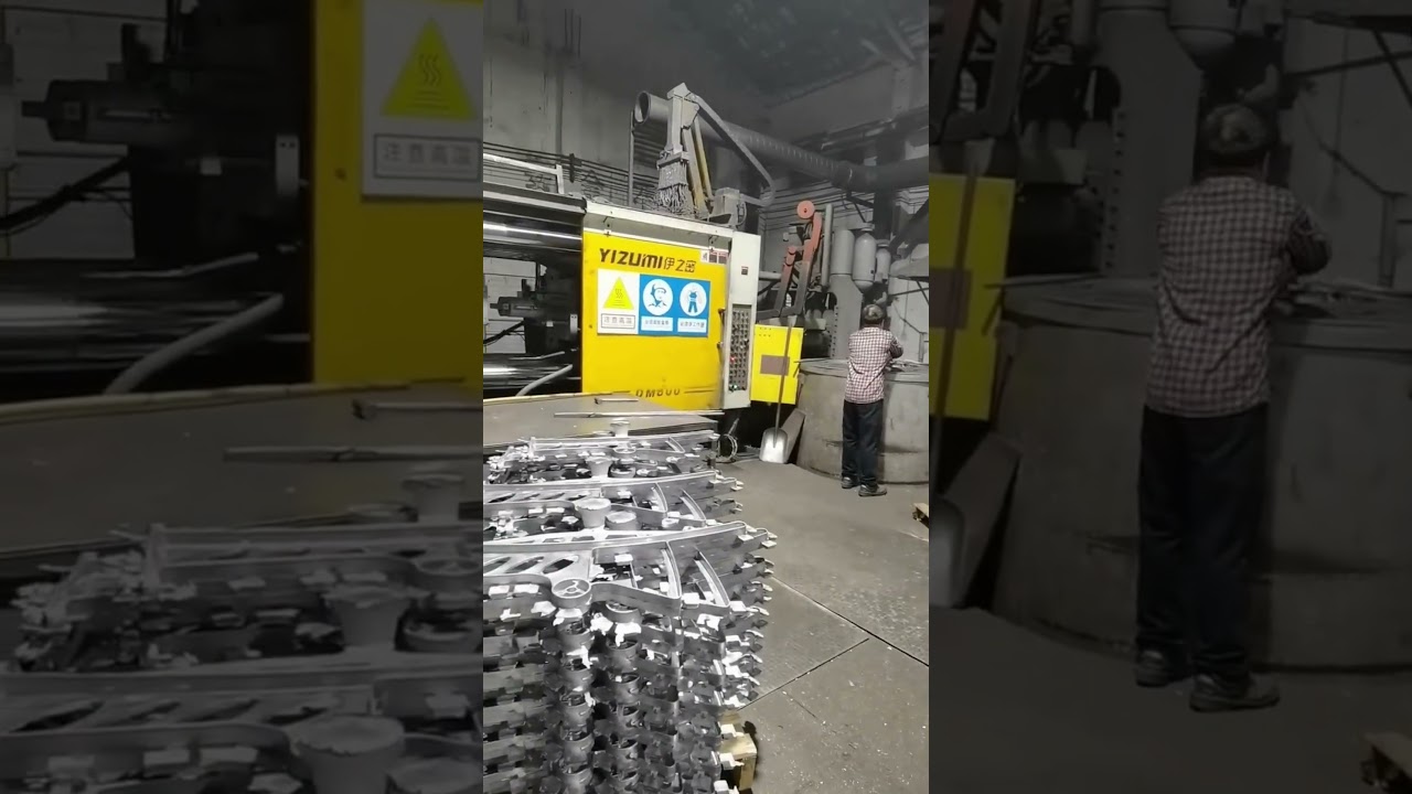 Aluminum alloy die casting production process