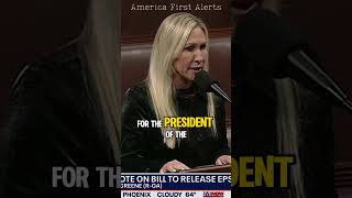 Rep. Marjorie Traitor Greene is now bashing Speaker Johnson, and President Trump on the House Floor
