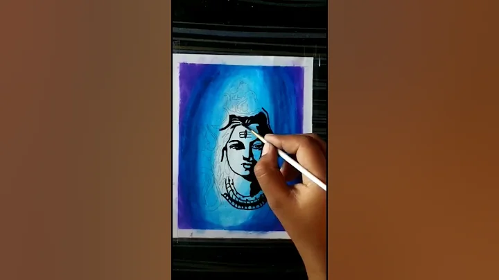 🙏Lord shiva drawing using oil pastel #shiva #drawing #oilpastel #short