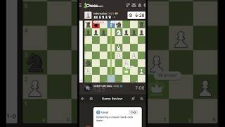 Winning a chess match with classical back-rank Checkmate #chess
