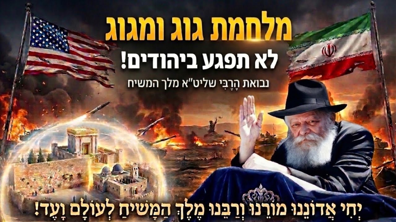 מלחמת גוג ומגוג לא תפגע ביהודים. נבואת הרבי שליט''א מליובאוויטש מלך המשיח