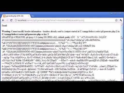 Beginner PHP Tutorial   159   Protecting Email with String to Image Part 3   YouTube 2017
