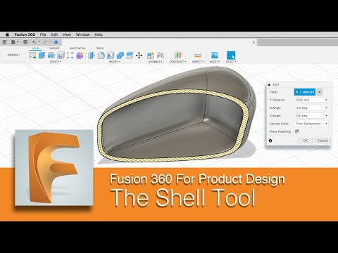 DART 158 F Fusion 360: The Shell Tool