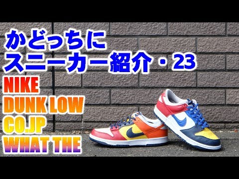 NIKE DUNK LOW WHAT THE をかどっちに紹介！ かどっちにスニーカー紹介・23 - YouTube