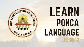 Ponca Language Class - Articles and Vocabulary
