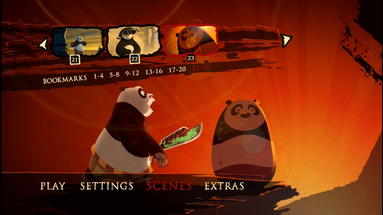 Kung Fu Panda 2008 (2018 Repaint) Blu-ray Menu Walkthrough (HD Capture)