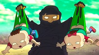 The Rugrats Vs Ninjas Rugrats In Paris Clip