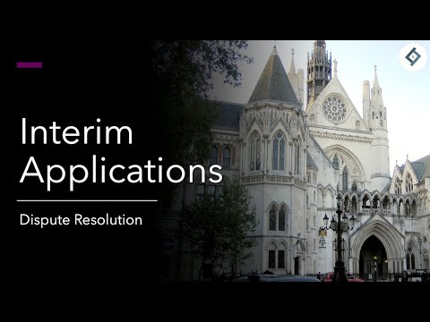 Interim Applications | Dispute Resolution | SQE Prep
