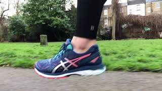 víctima boleto Sobretodo Women's ASICS Gel Kayano 23 (Poseidon/Silver/Cockatoo) Slow-Mo - YouTube