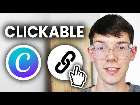 How To Add Clickable Link/Button In Canva - Step By Step