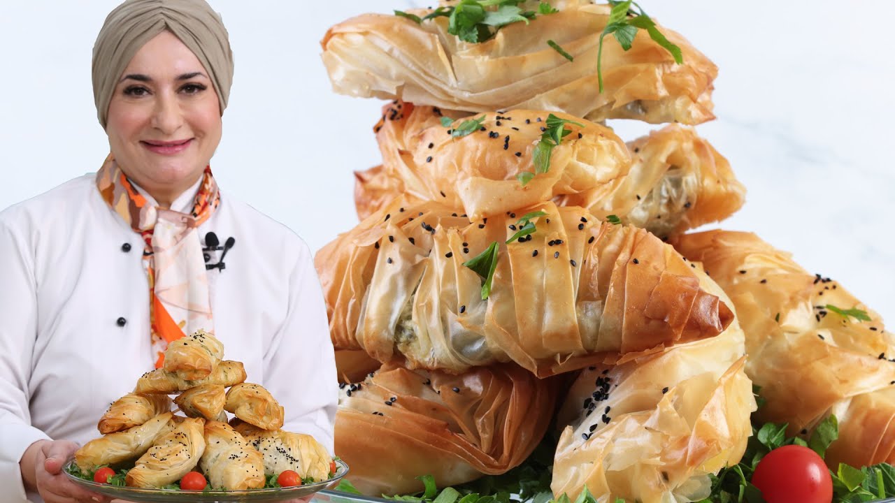 الجلاش بحشوة الجبن والسبانخ ياسلام على جمال طعمه وشكله | منال العالم