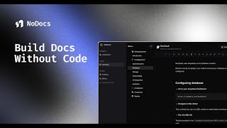 NoDocs.io - No-code Documentation Builder