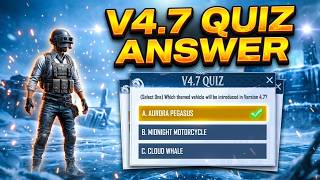 PUBG MOBILE 4.7 QUIZ ANSWERS 🔥 All Questions Solved & Free Rewards | V4.7 Beta Secret Gameplay screenshot 3