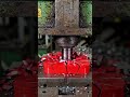 Hydraulic press crushing video utube plate