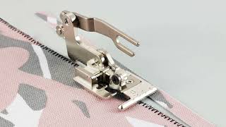 Brother SA127 Rolled Hem Foot Demonstration 