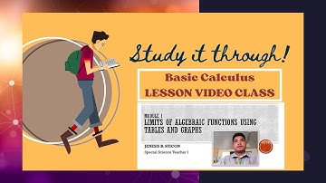 WEEK 1 Limits of Algebraic Functions using Tables and Graphs