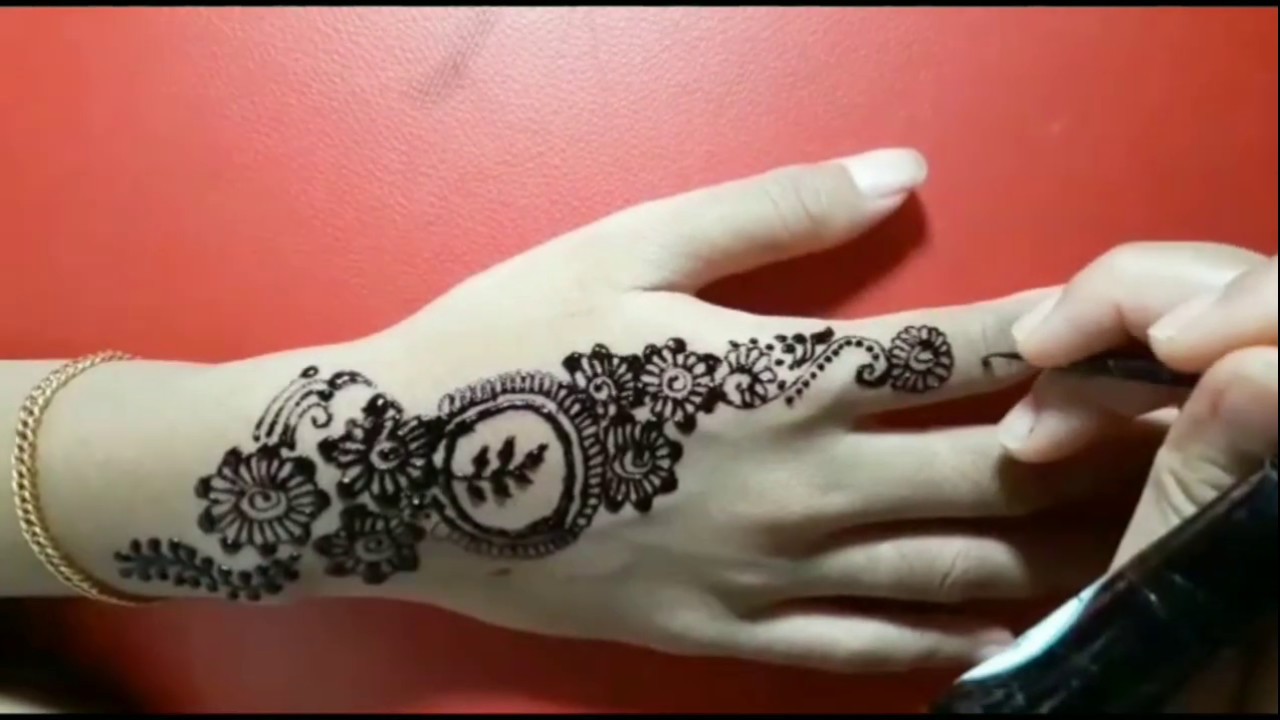 Henna Tangan simple #hennasimple #hennaart #inai # ...
