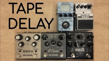 Tape Delay Shootout - El Capistan, Nemesis, Deco, MS-70CDR, Digidelay
