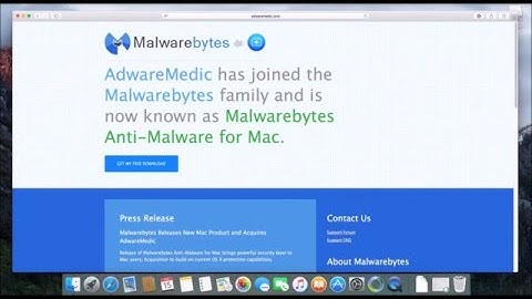 Adware removal on a mac using malwarebytes