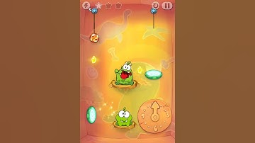Cut the Rope Time Travel The Stone Age level 1 all three stars walkthrough
