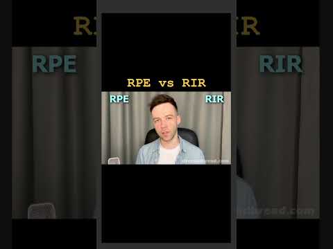 RPE и RIR: