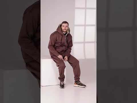 Чоловічий спортивний костюм теплий тринити на флісі батал, видео 1