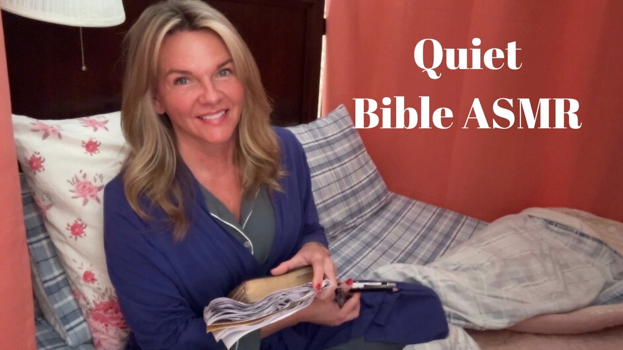 Quiet Bible ASMR for Sleep | Soft Whispers, Writing & Page Turning