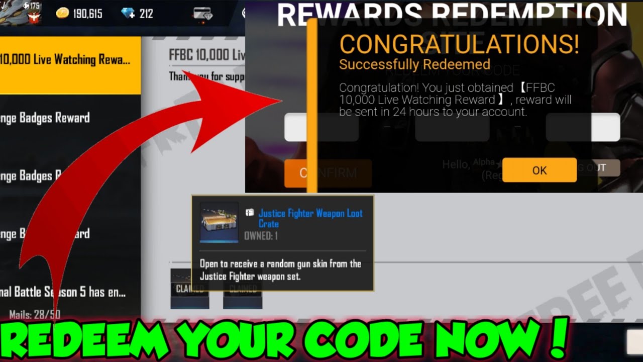 FFBC REDEEM CODE | GARENA OFFICIAL REDEEM CODE RELEASED | CLAIM YOUR REWARDS NOW | GW ADNAN