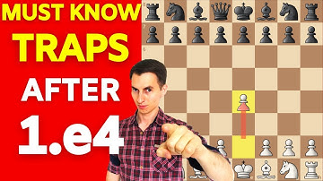 You Must Know These TRAPS After 1.e4 as White | Tricky Chess Opening