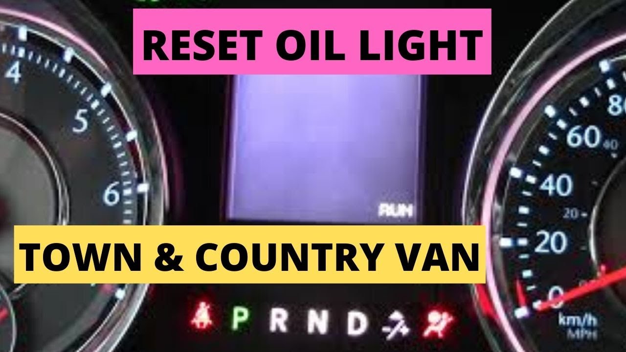 Diy How Reset Oil Change Due Light 2013 Chrysler Town & Country - Youtube