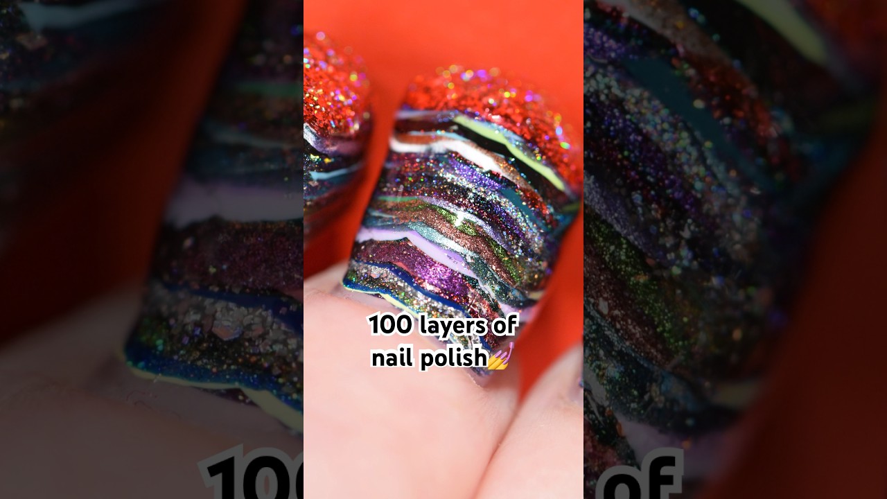 100 layers of nail polish (year 7 Simply Nailogical) 🏔️💅🫡