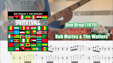 "One Drop" — Bob Marley & The Wailers bass with standard notation and tab