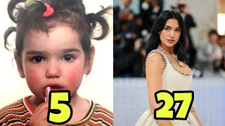 Dua Lipa 2023 Transformation From 1 to 27 years old