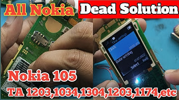 Nokia 105 Dead Solution || All Nokia Dead Repair 2022 || nokia ta 1034,1203,1304 dead solution
