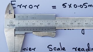 How to read  (Zero Error) Vernier Calliper?