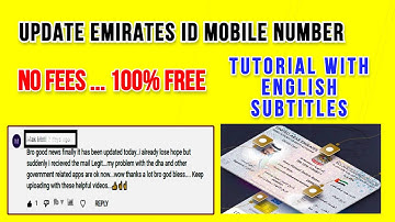 How to update Emirates ID Mobile Number for Free [ICA Mobile Number Update] [Alhosn Number Update]