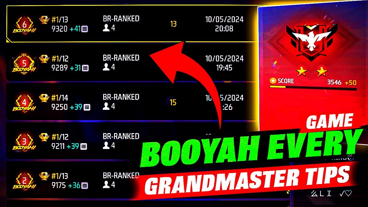 Booyah Every Match in BR Ranked 🔥 | Secret Tips & Tricks -GM Bhai - YouTube