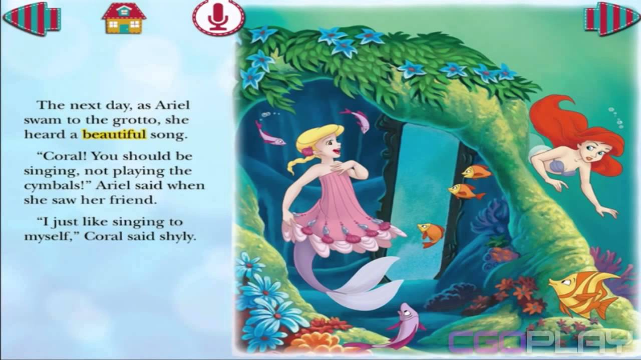 ♥ Disney Princess Ariel The Little Mermaid Storybook Deluxe Hd A Special Song Story Youtube
