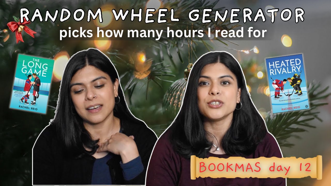 Random Wheel Generator picks how many hours I read for in a day| Reading Vlog | Bookmas day 12 🎄☃️